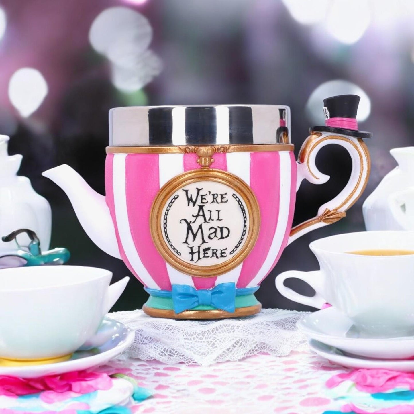 Pinky's Up Mad Hatter "We're All Mad Here" Cup 11cm - Exclusive Nemesis  Collection