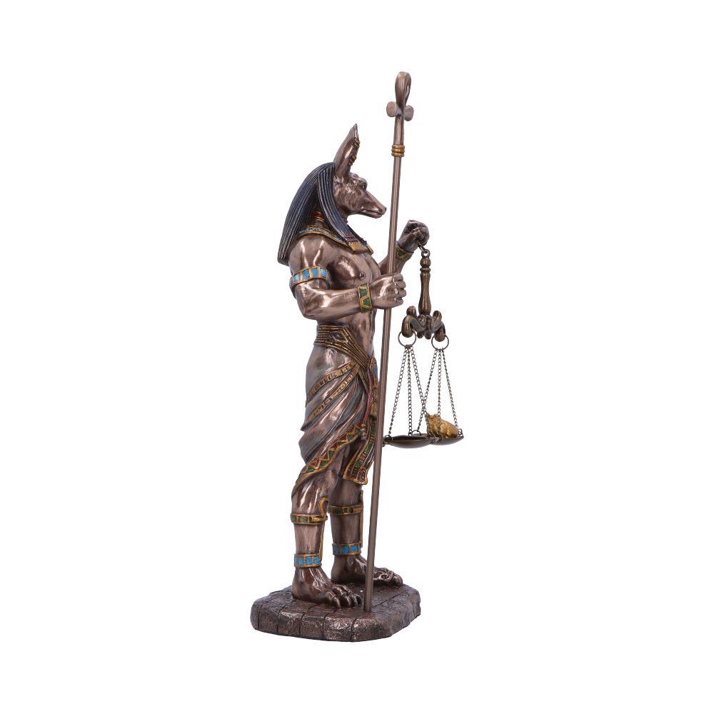 Egyptian Anubis Figurine Mythological Statue God of Death with Ankh and Scales