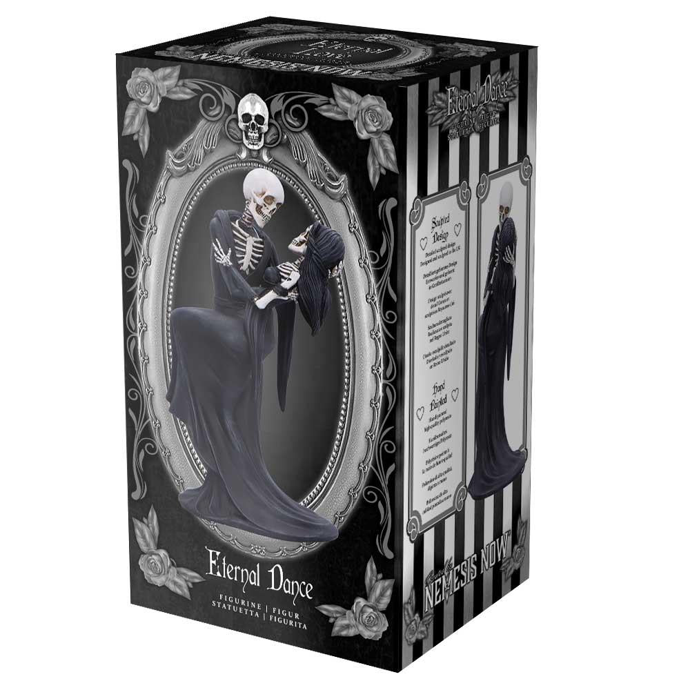 Eternal Dance Skeleton Lovers Figurine Gothic Romance Skull Couple Ornament