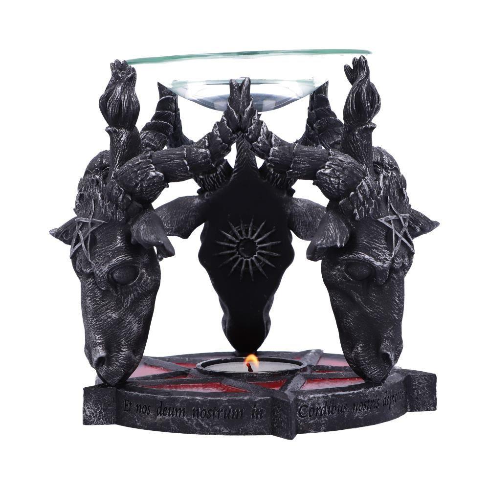 Baphomet Occult Oil Burner Witchcraft Ritual Decor Altar Ornament Gothic Horror