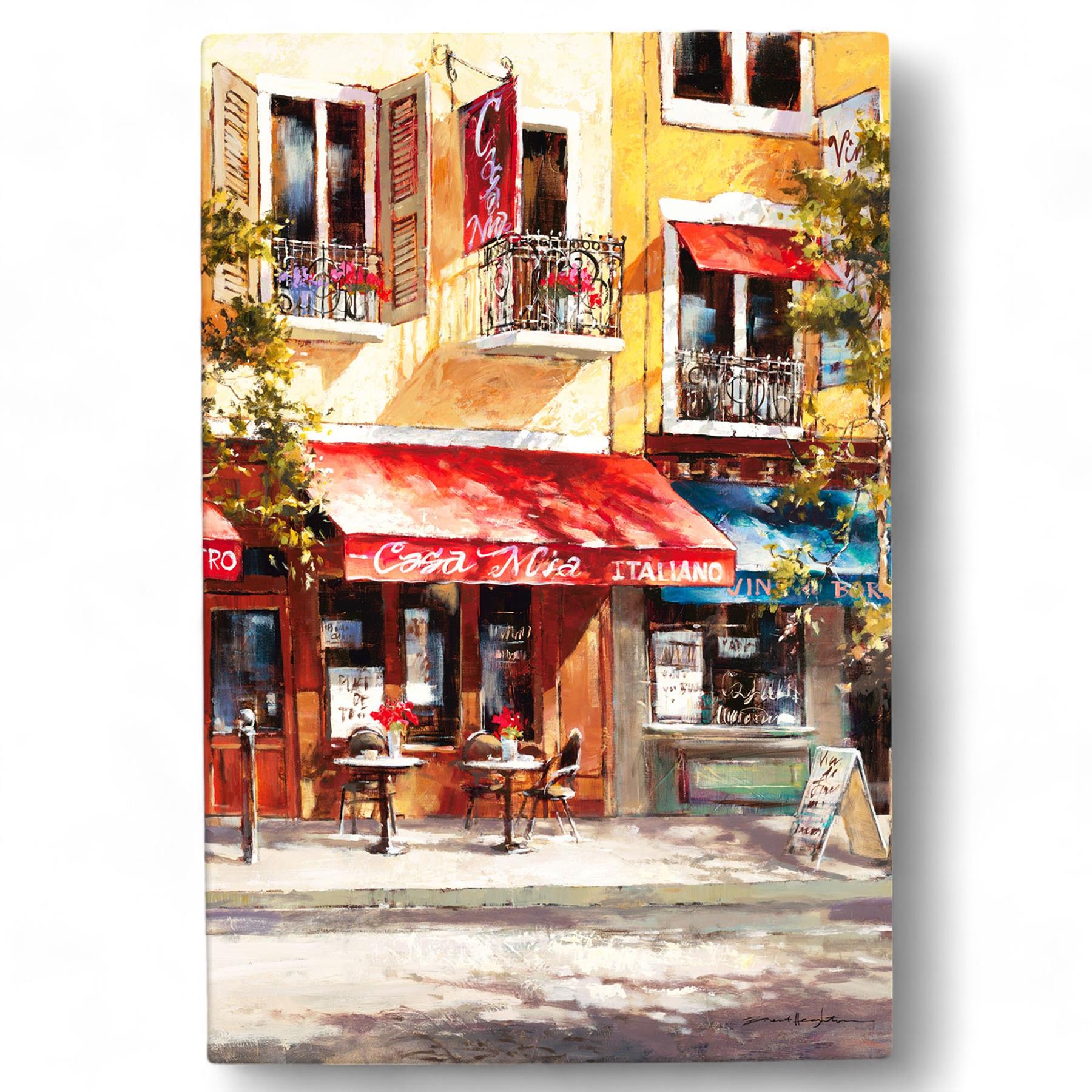 CASA MIA ITALIANO Ceramic Art Tile by Brent Heighton | 30x20 cm Decor | Ready-to-Hang Wall Art in Gift Box-Osiris Craftworks