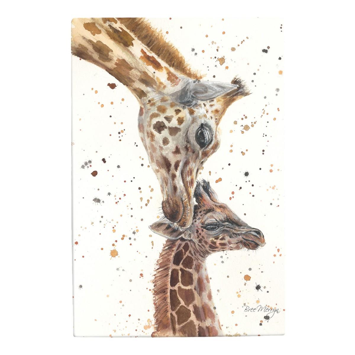 Sweet-Whispers Ceramic Art Tile by Bree Merryn - 20x30cm Wall Decor, Animal Lover’s Gift, Ready to Hang-Osiris Craftworks