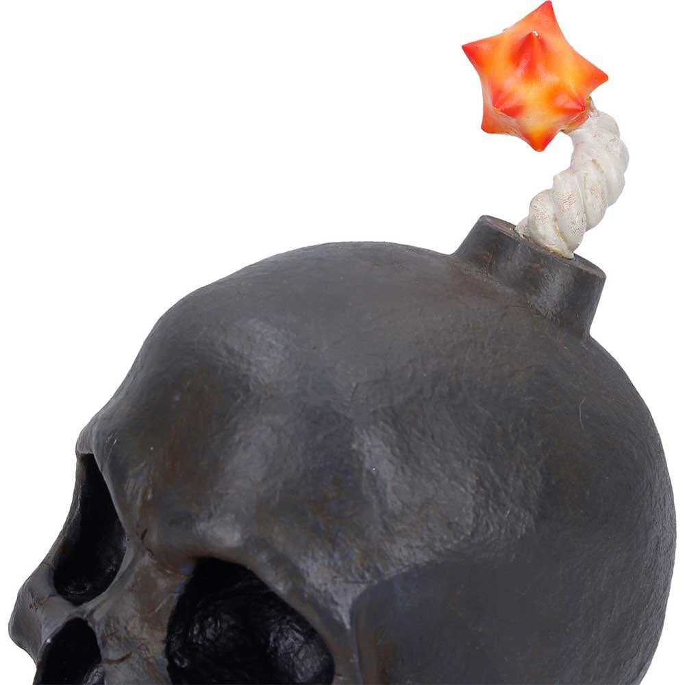 Exploding Skull Statue Figurine Ornament Mind Blown Gothic Resin Display Decor