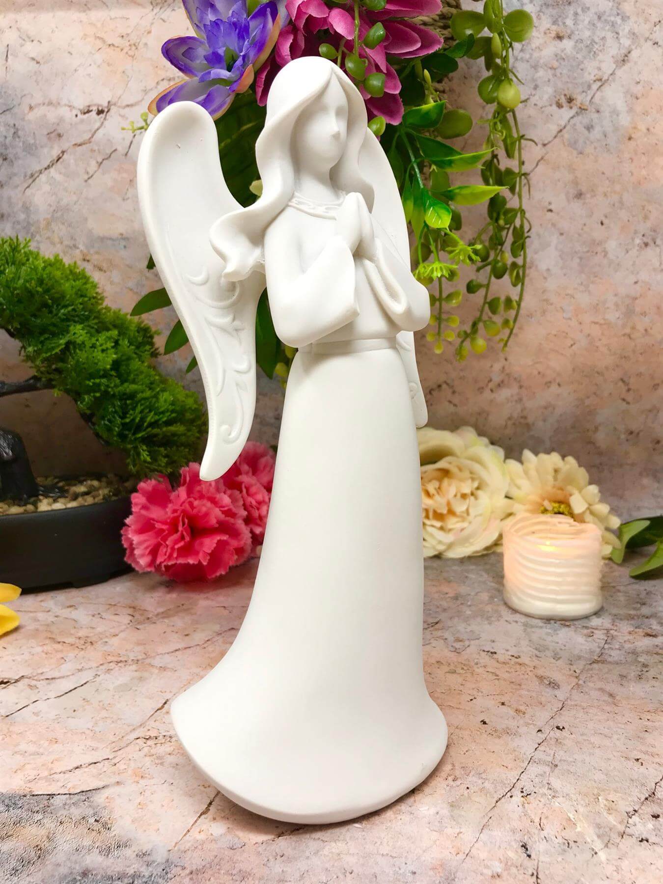 Guardian Praying Angel Figurine Cherub Statue Ornament Sculpture Home Decoration