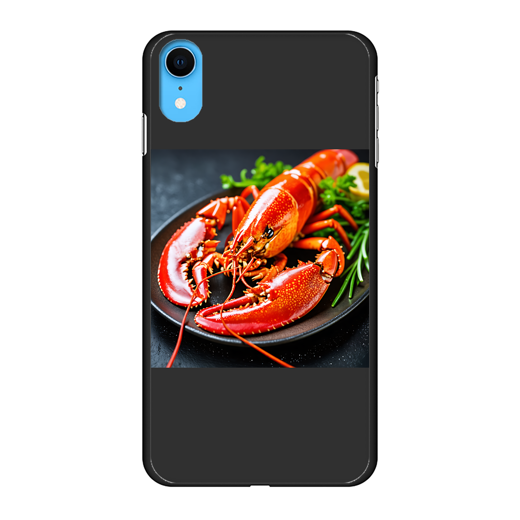 Food Back Printed Black Hard Phone Case