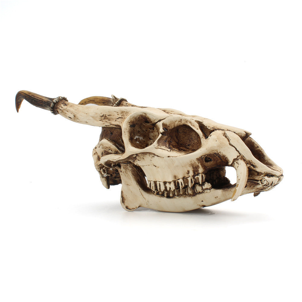 Resin Goat Skull Ornament Three-dimensional Simulation Animal Ornament