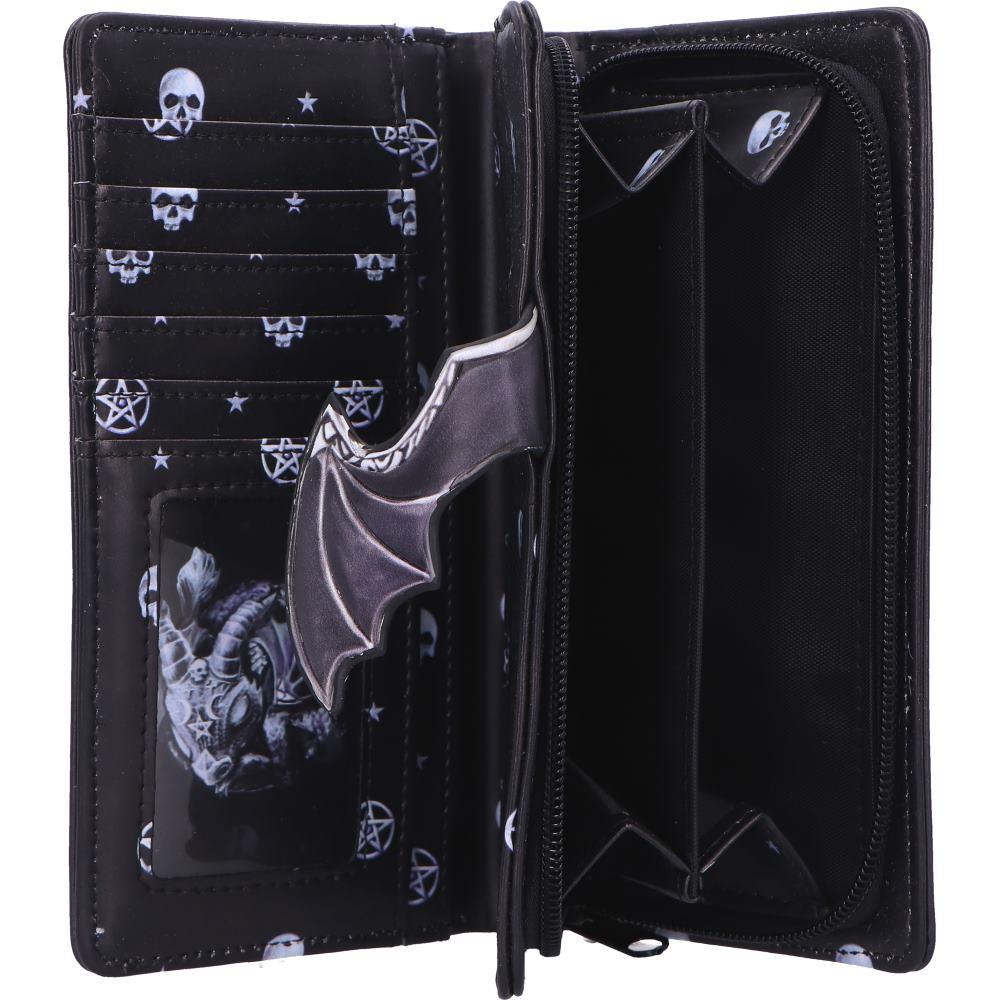 Lucifly Gothic Embossed Purse Moon Design Wallet Cult Cuties Dark Fantasy Gift