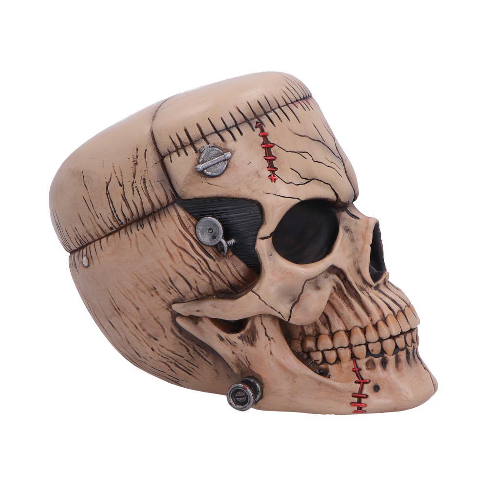 Frankenstein Monster Skull Ornament 15.1cm Gothic Horror Stitched Head Halloween Gift