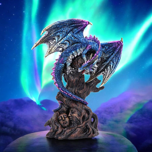 Ealdwoode Dragon Figurine 27.5cm Gothic Fantasy Art Sculpture Resin Gift