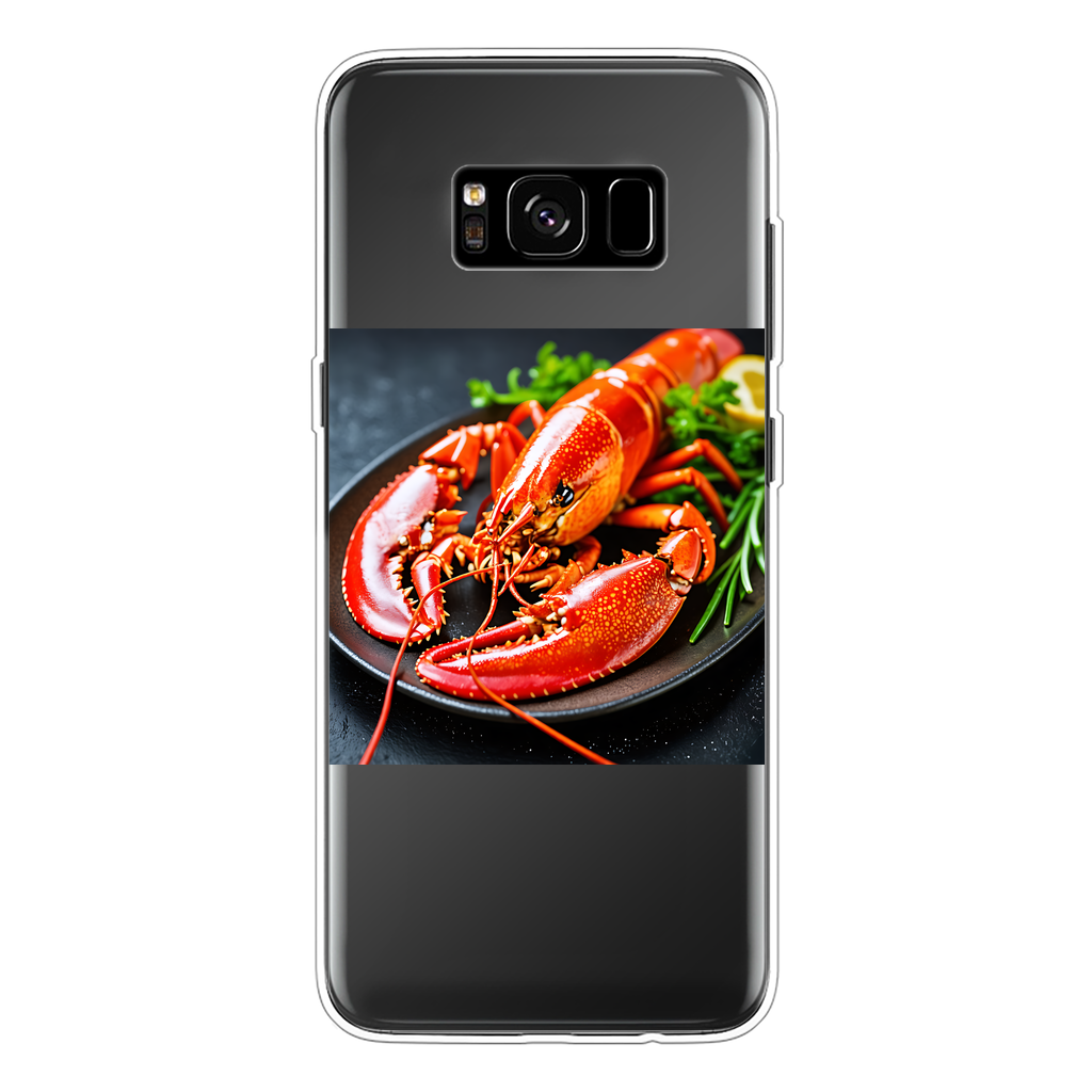 Food Back Printed Transparent Soft Phone Case