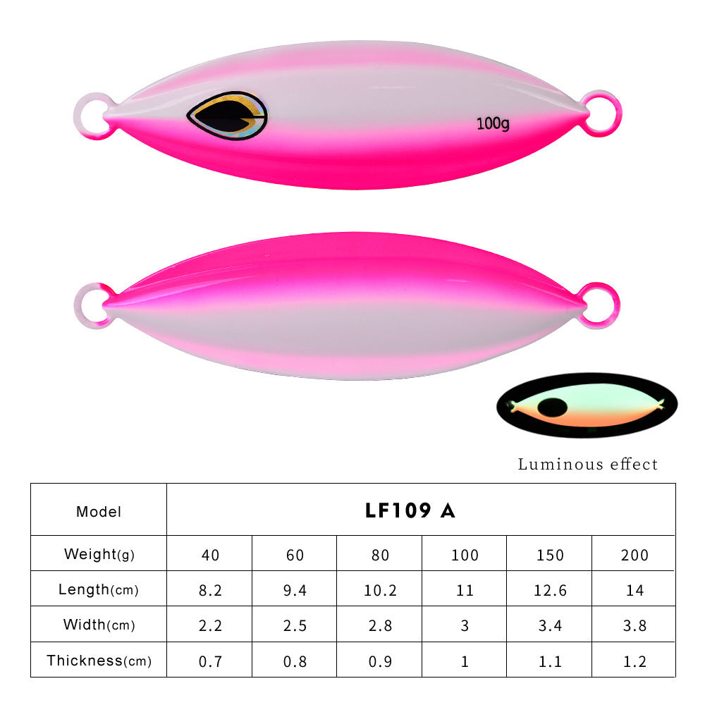 Submerged Metal Luminous Lure For Sea Fishing