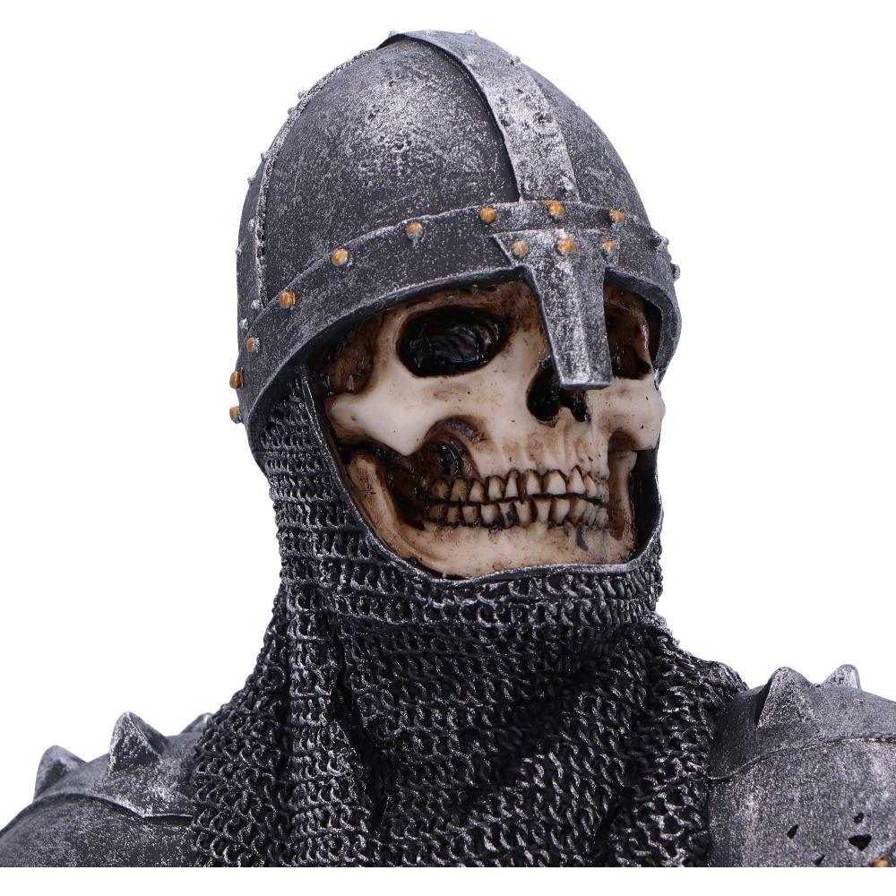 Gothic Skeleton Knight Bust  Medieval Statue Decor Skull Figurine Fantasy Ornament