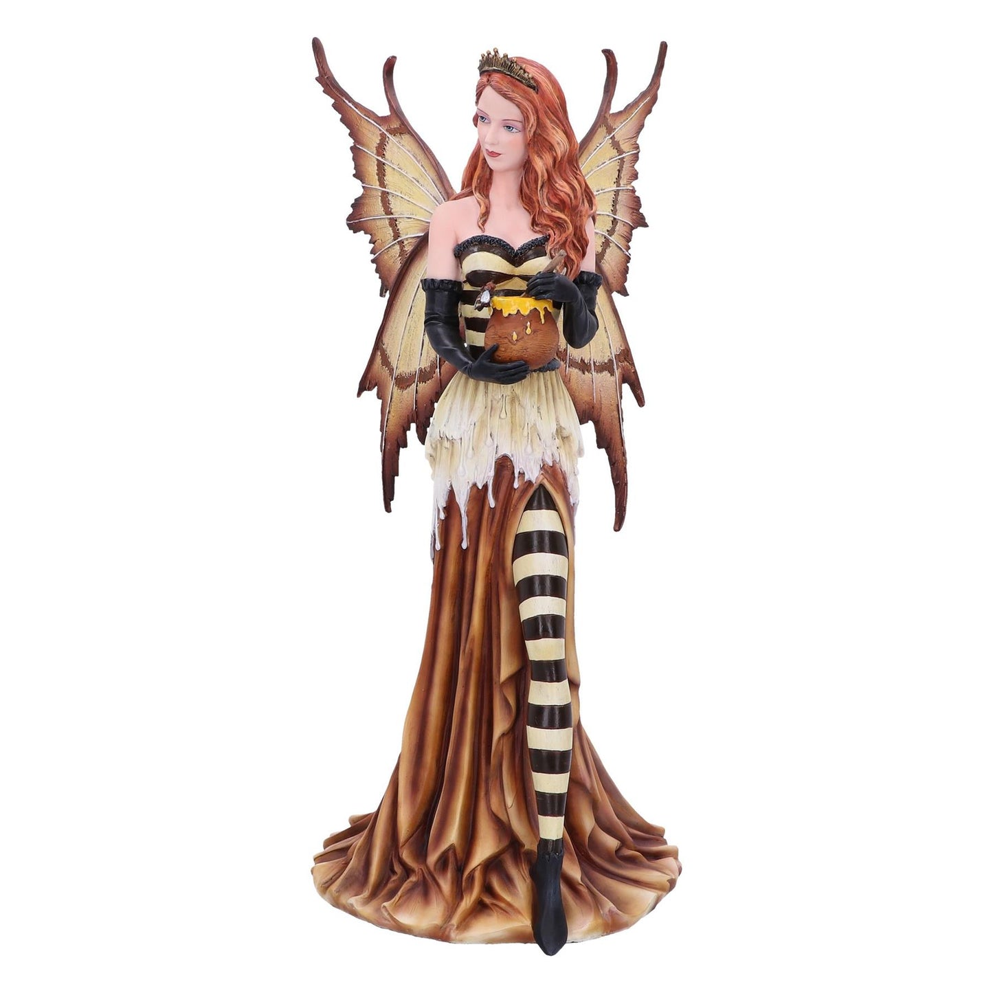 Large Fairy Figurine with Honey Pot Resin Fantasy Statue Mythical Ornament 45cm
