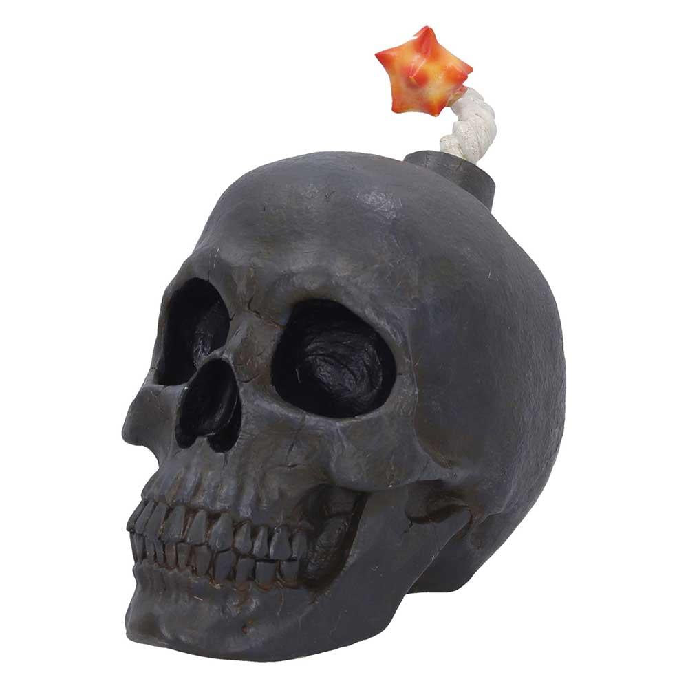 Exploding Skull Statue Figurine Ornament Mind Blown Gothic Resin Display Decor