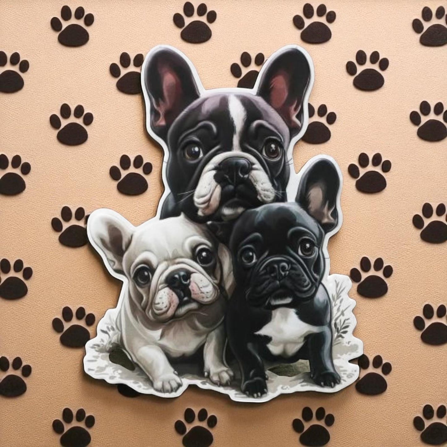 French Bulldog Metal Wall Art | Cute Dog Decor | Frenchie Puppy Wall Hanging 48cm x 36cm