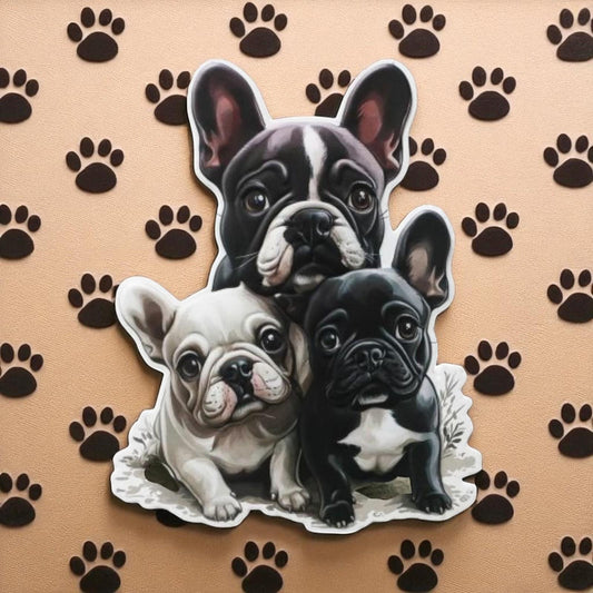 French Bulldog Metal Wall Art | Cute Dog Decor | Frenchie Puppy Wall Hanging 48cm x 36cm