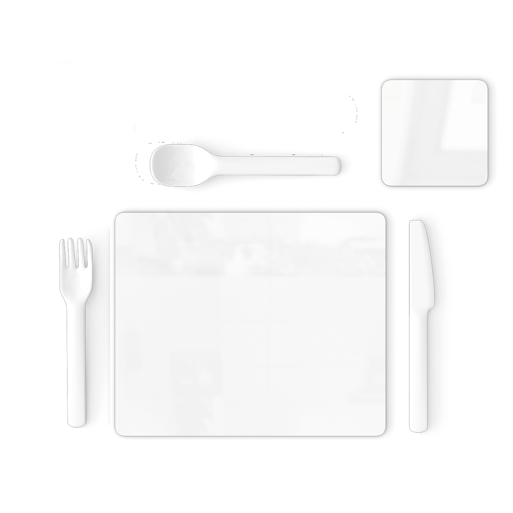 Food Single Placemat and Coaster Set