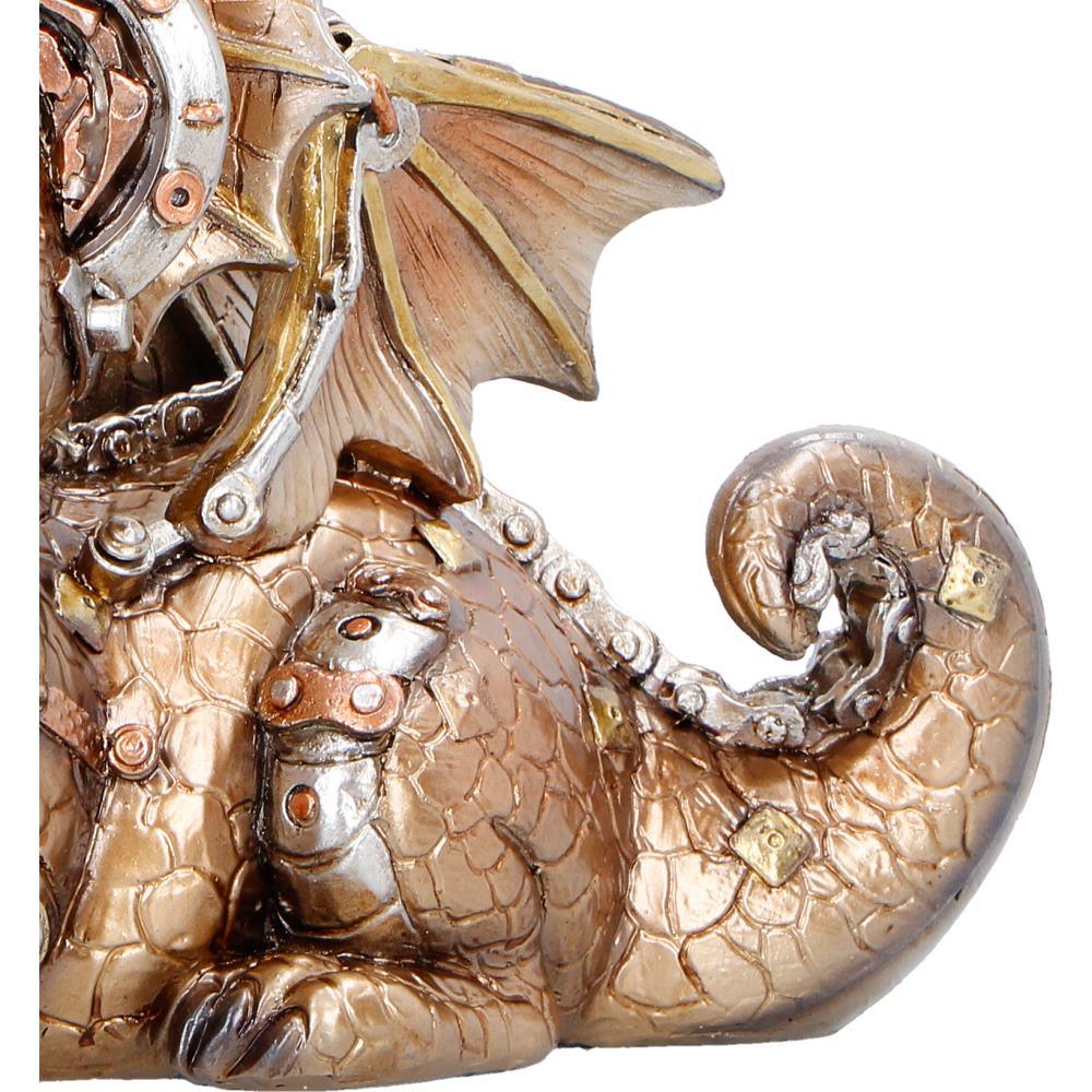 Mechanical Dragon Statue Steampunk Ornament Fantasy Creature Collectors Display Piece