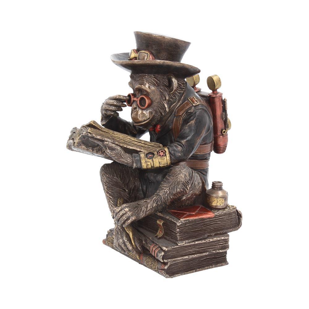 Steampunk Chimp Scholar Figurine Victorian Monkey Ornament Retro Science