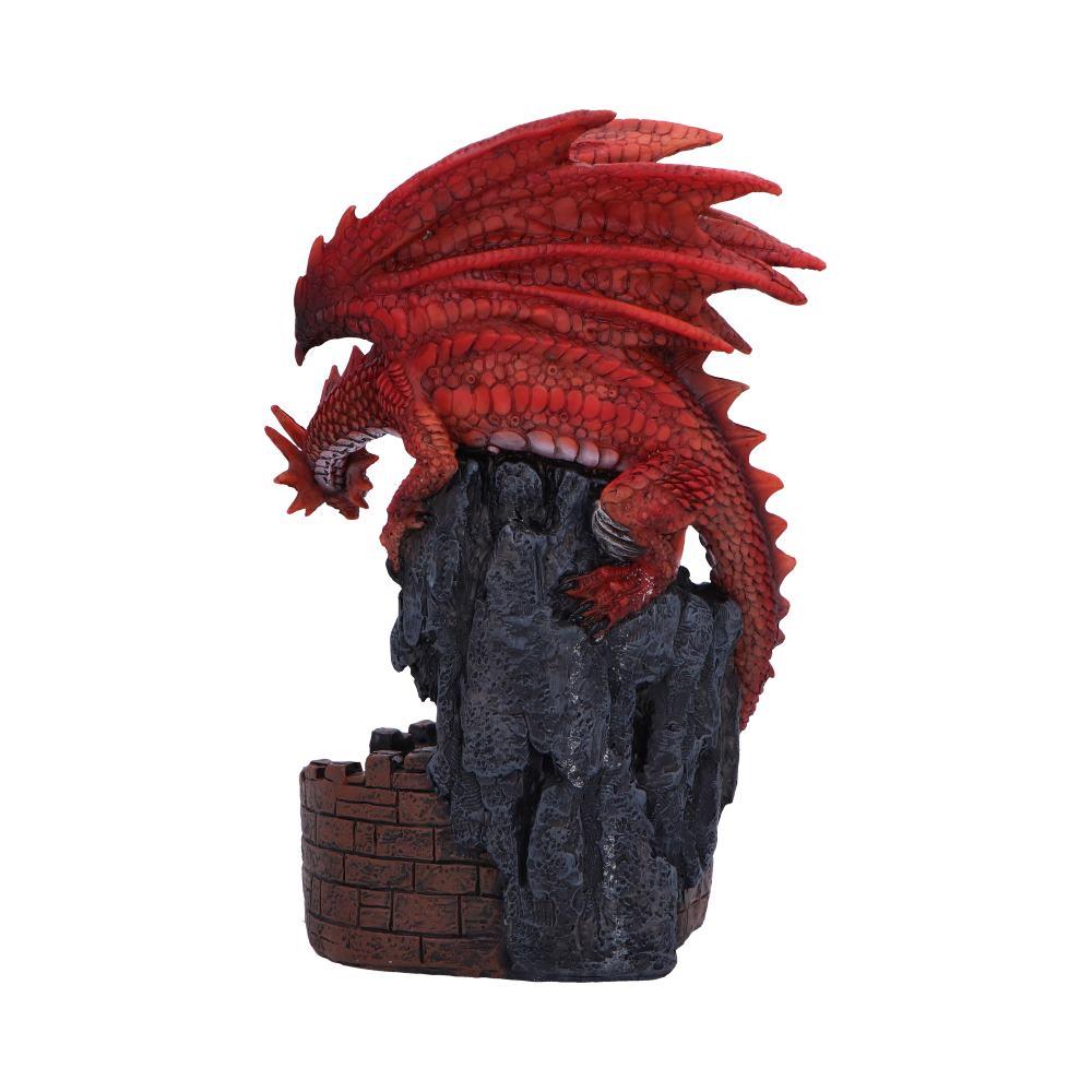 Fire Dragon Tower Burner Backflow Incense Holder Fantasy Gothic Statue Decor