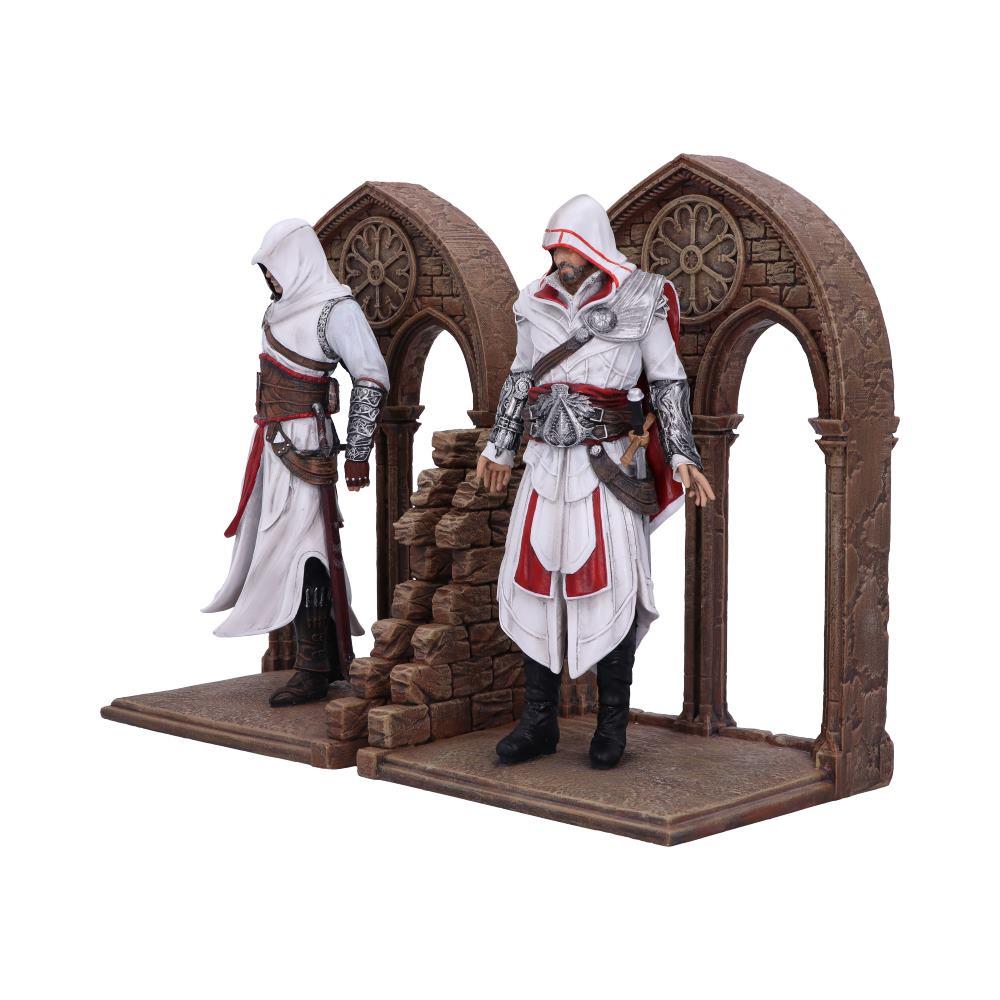 Assassin’s Creed Bookends Altaïr Ezio Figures Gamer Shelf Ornament Collectible