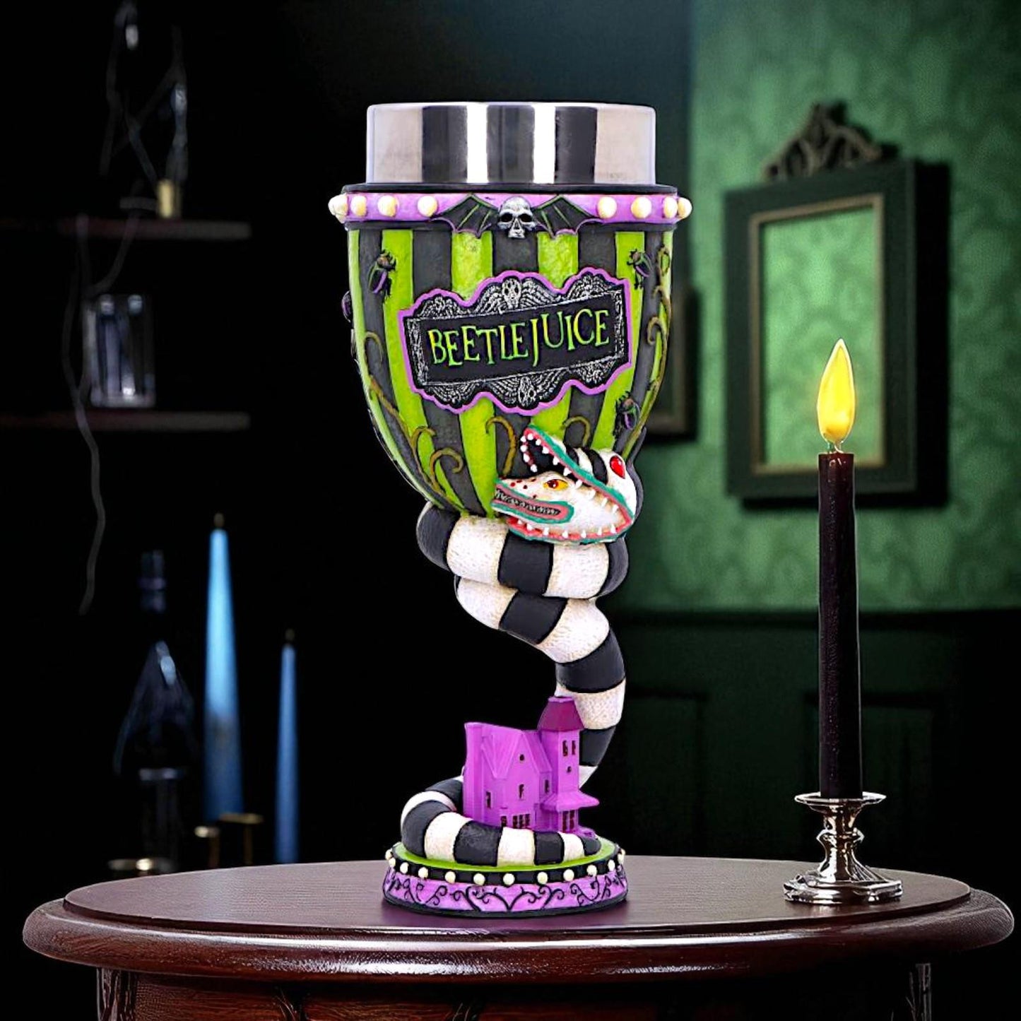 Official Beetlejuice Chalice Licensed Gothic Goblet Movie Memorabilia Art Decor