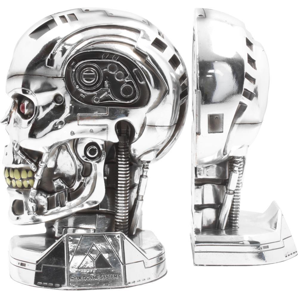 Official T2 Judgement Day Bookends T-800 Endoskeleton Figurines Movie Collectible