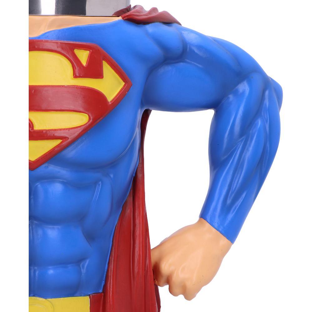 Official Superman Tankard DC Comics Mug Hero Chest Drinkware with Cape Gift