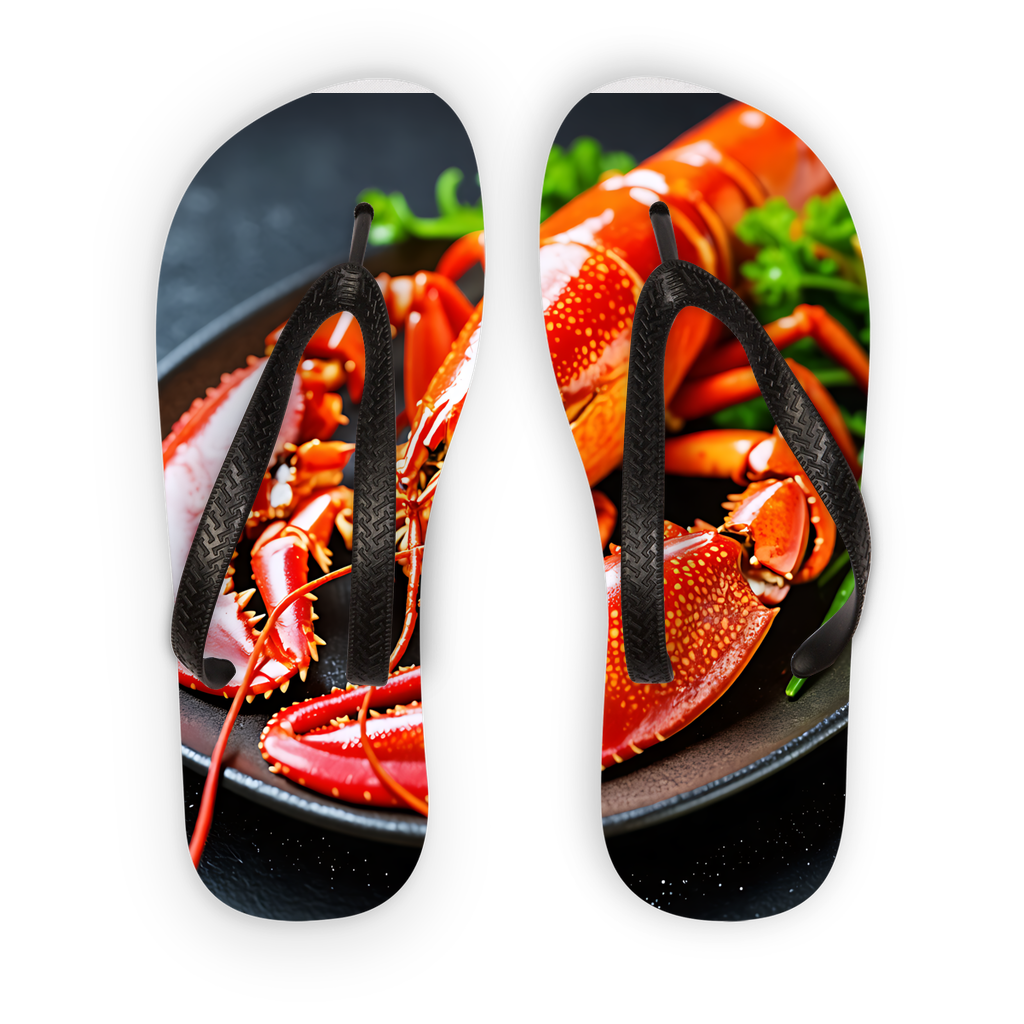 Food Adult Flip Flops