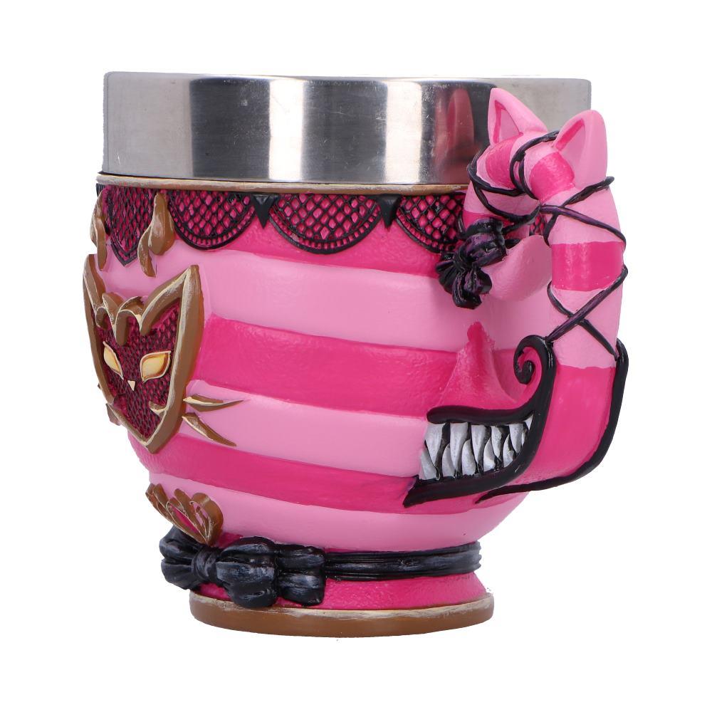 Alice in Wonderland Cheshire Cat Cup Pinkys Up Mug Fantasy Drinkware Stainless Steel Liner