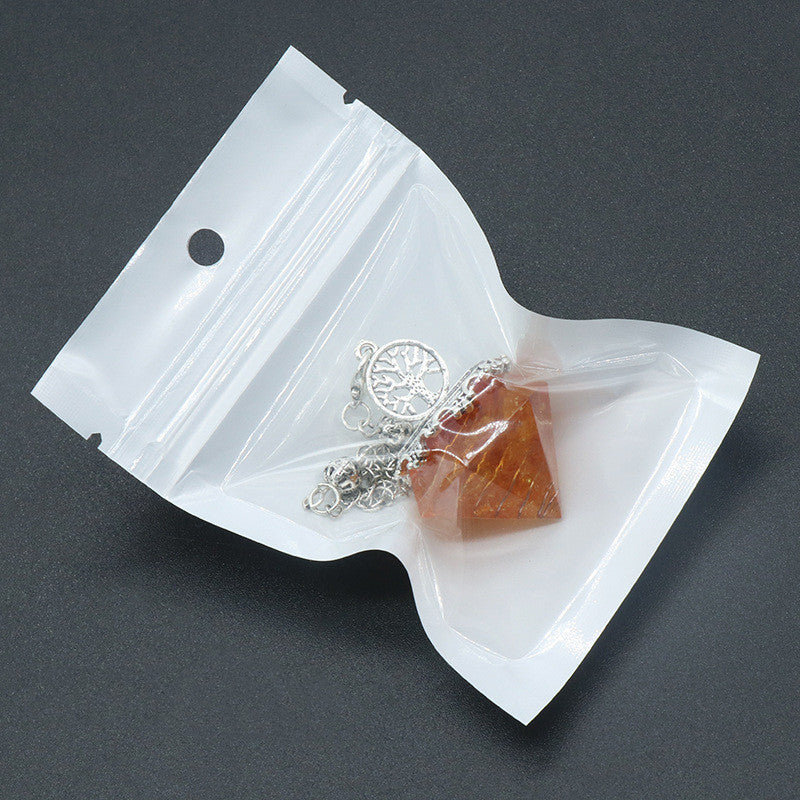 Natural Crystal Resin Crushed Stone Diamond Pendulum