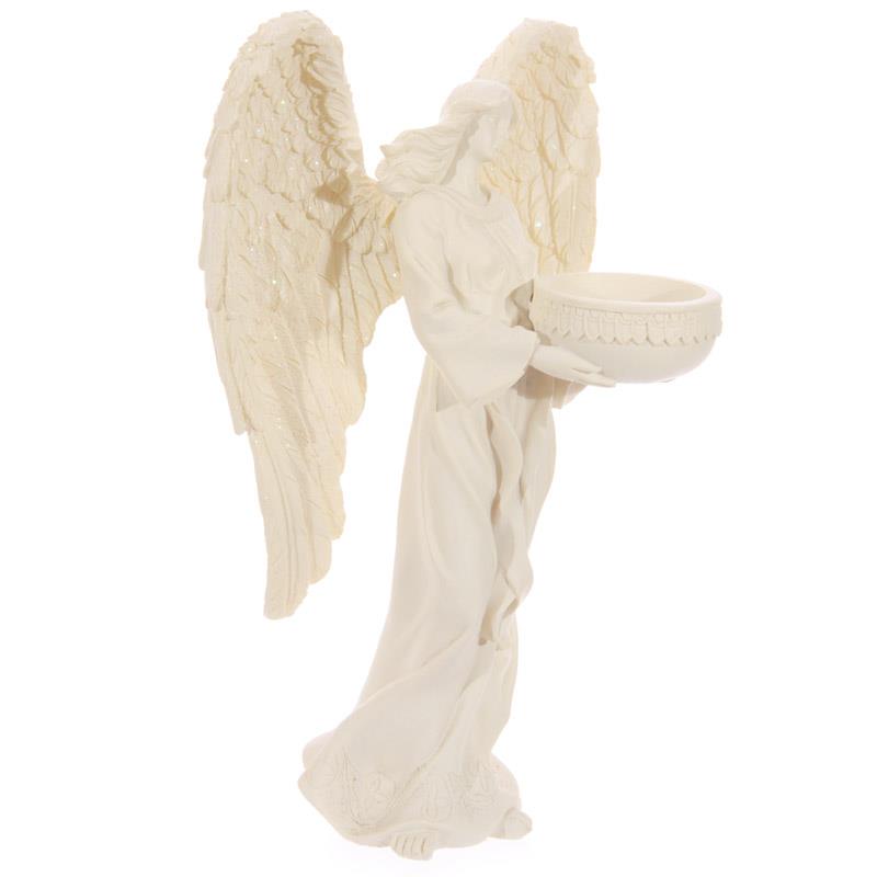 Angel Figurine Tea Light Holder Fantasy Art Ornament Home Decor Divine Statue