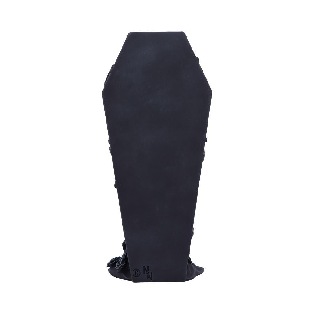 Fantasy Skeleton Couple Figurine Macabre Romantic Gothic Coffin Embrace Statue