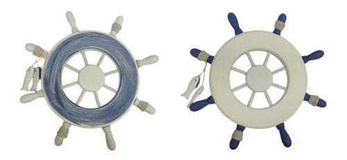 Nautical Ship Wheel Wall Decor | 28.5 cm Resin Maritime Accent