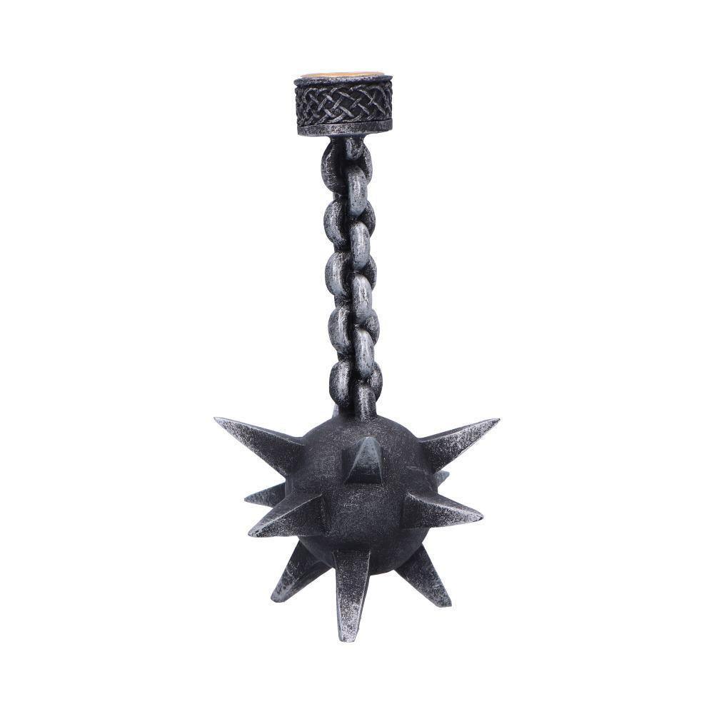 Gothic Horror Candle Holder Meteor Mace Fantasy Medieval Halloween Ornament