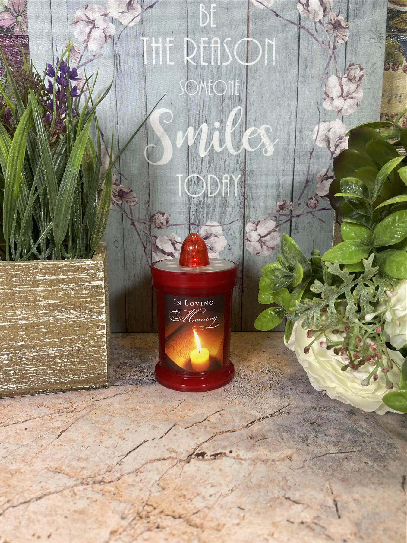 Outdoor Battery Grave Light In Loving Memory Durable Remembrance Decor-Osiris Craftworks