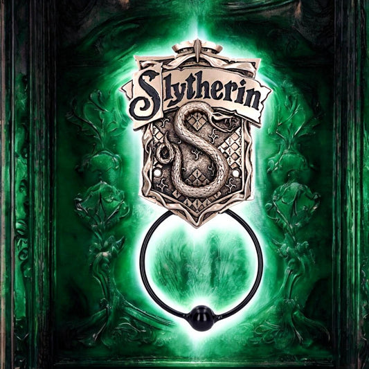 Harry Potter Slytherin Door Knocker 24.5cm - Officially Licensed Bronze Crest Design