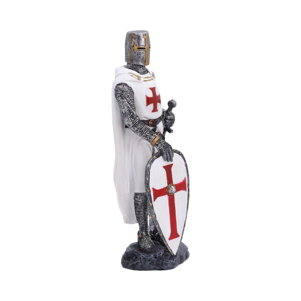 Templar Knight Figurine 16.6cm Medieval Crusader Statue Historical Gothic Decor