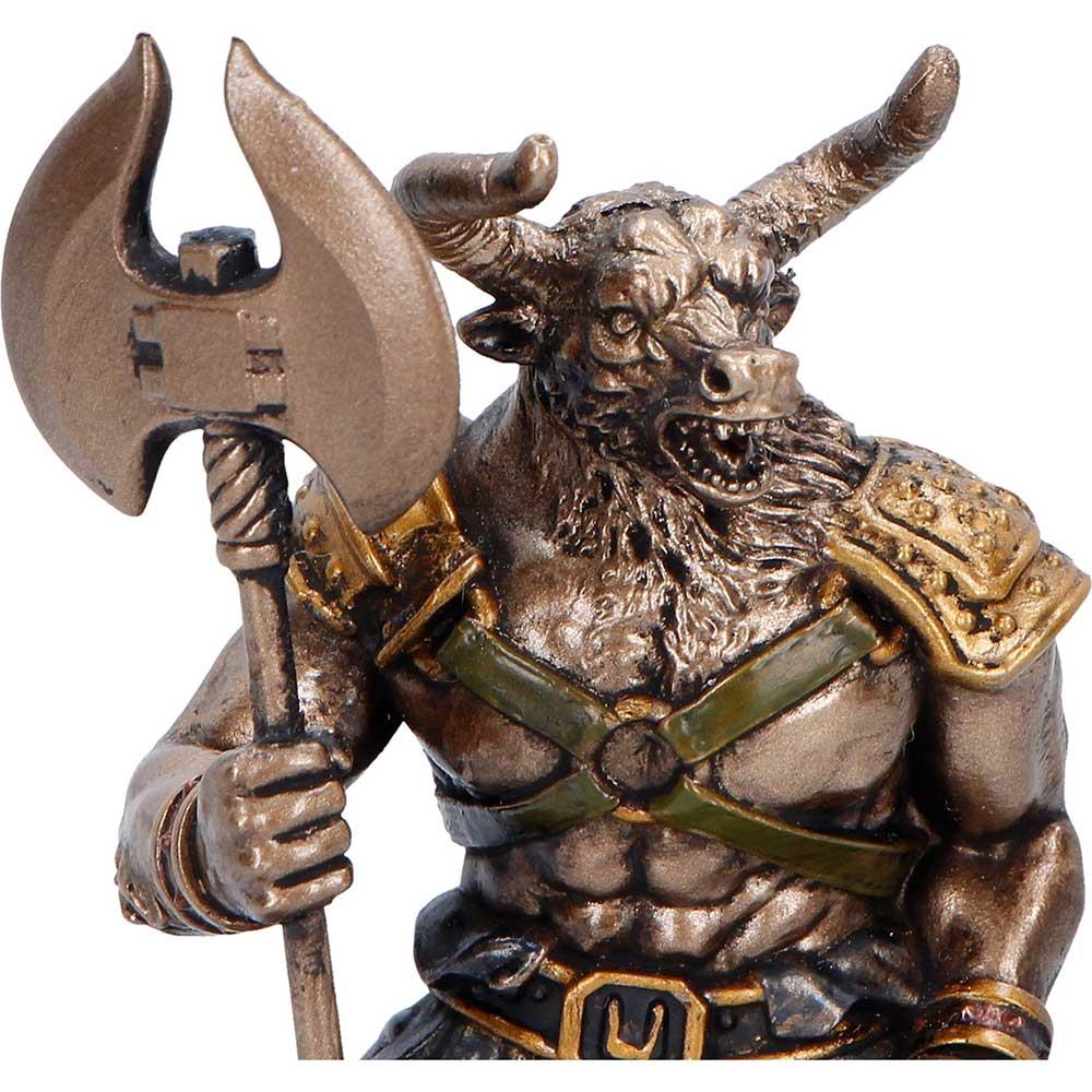 Minotaur Mini Figurine Greek Mythology Beast Warrior Axe Statue Ornament Art