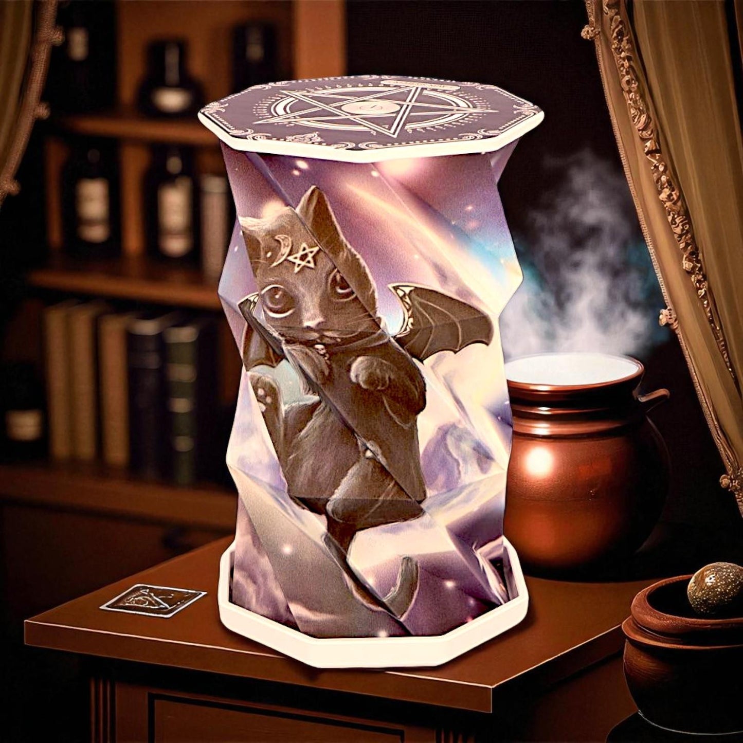 Wiccan Malpuss Cult Cuties Foldable USB LED Lamp Rechargeable Night Light Art