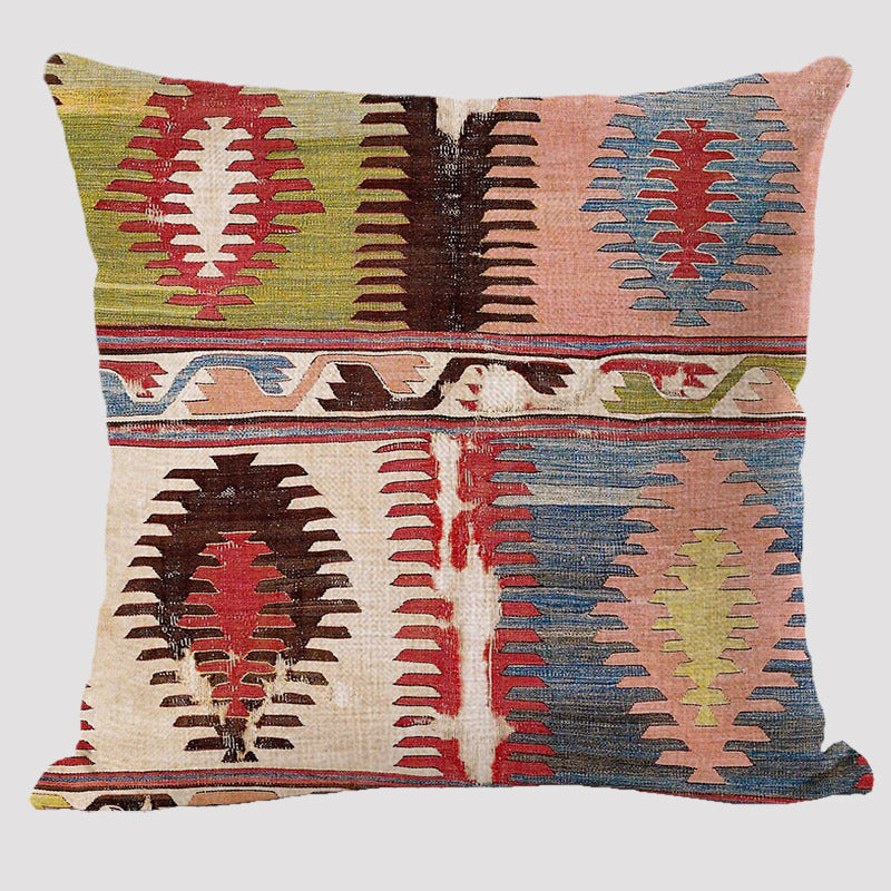 Modern Minimalist Bohemian Pillow Printed Polyester Cushion Cover