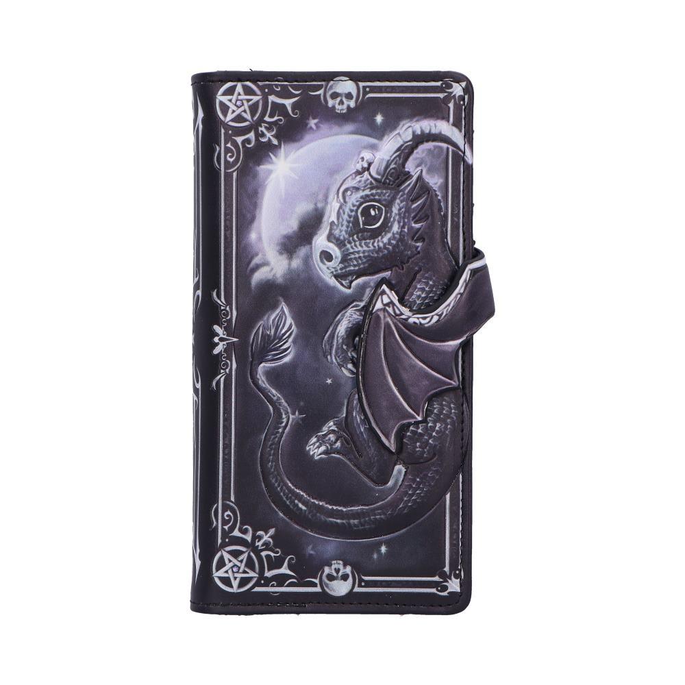 Lucifly Gothic Embossed Purse Moon Design Wallet Cult Cuties Dark Fantasy Gift