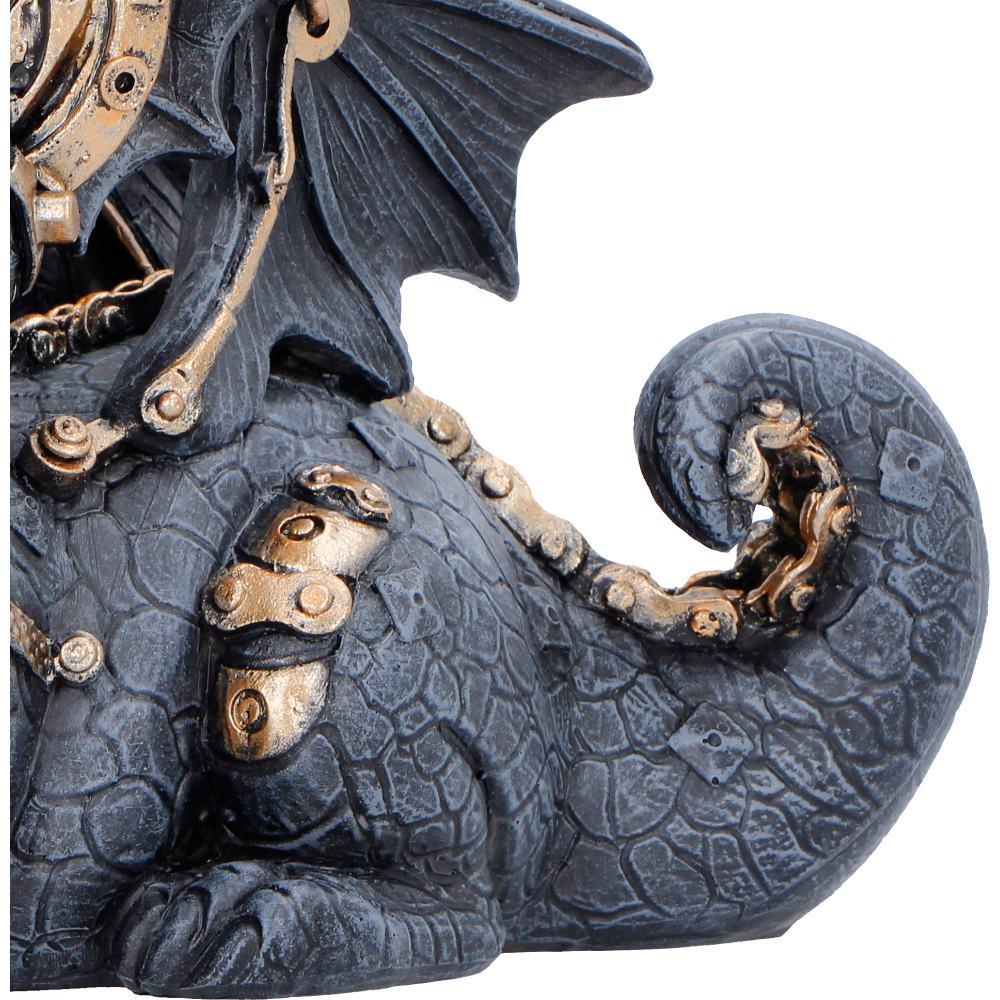 Steampunk Dragon Figurine Gothic Mechanical Creature Ornament Fantasy Collectible