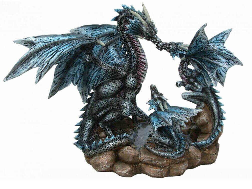 Mother Dragon Statue Fantasy Art Home Decor Sculpture