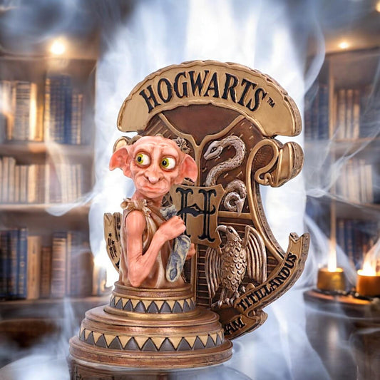 Harry Potter Dobby Bookend 20cm - Officially Licensed Collectible Hogwarts House Crest