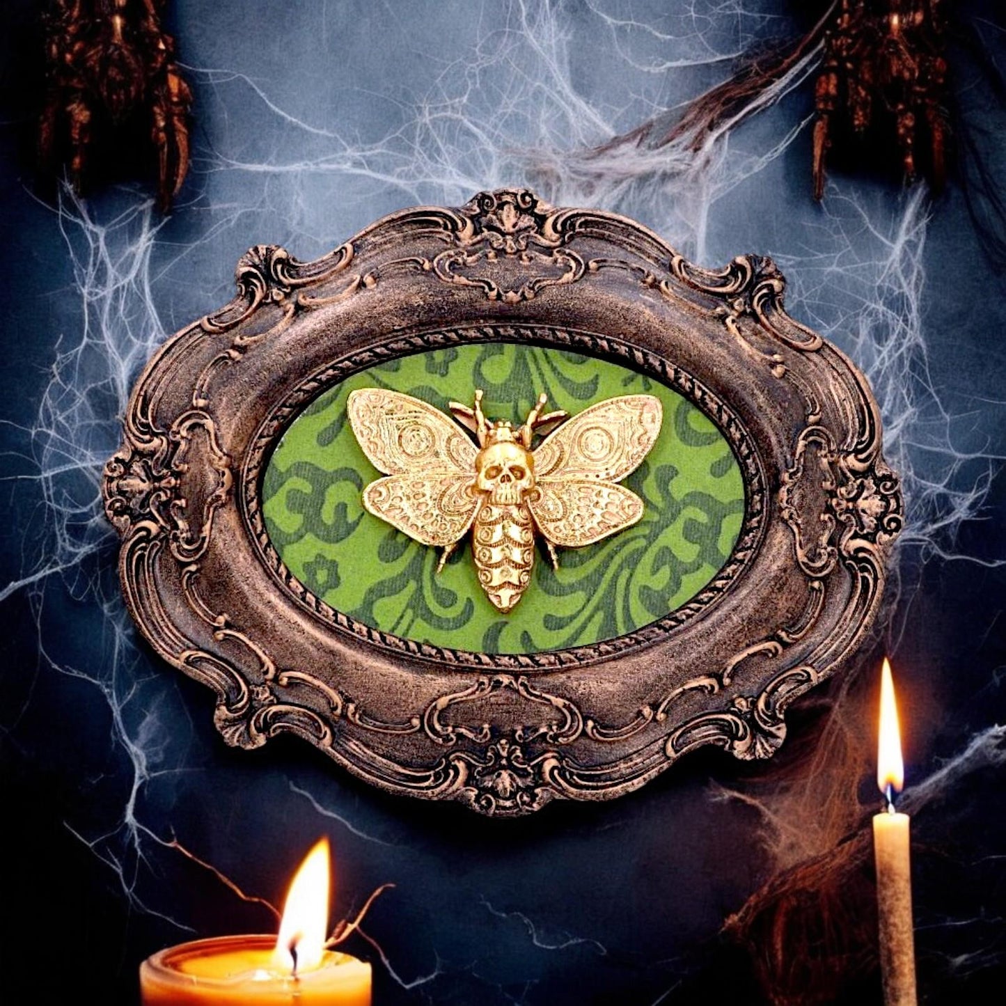 Gothic Moth Wall Plaque Baroque Style Home Decor Ornate Ornament Gift