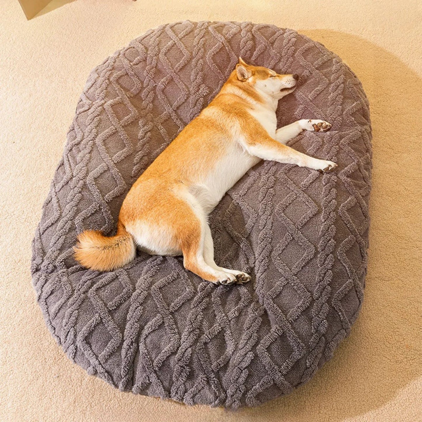 New Dog Bed For Large Medium Small Dogs Sleeping Mat Non-Slip Bottom Breathable Soft Puppy Bed DurableCalming Pet Cuddler