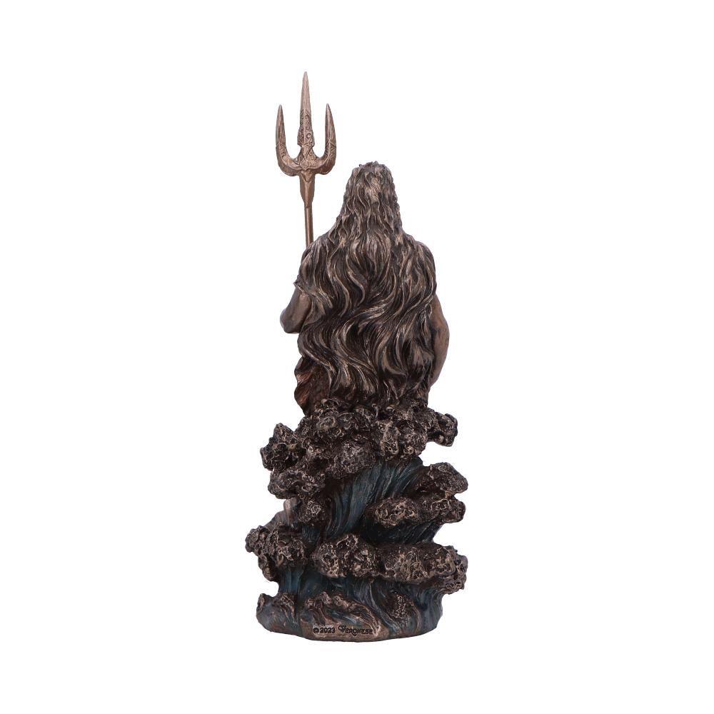 Poseidon God of the Sea Bronze Figurine 18.5cm | Mythology Decor Statue Gift