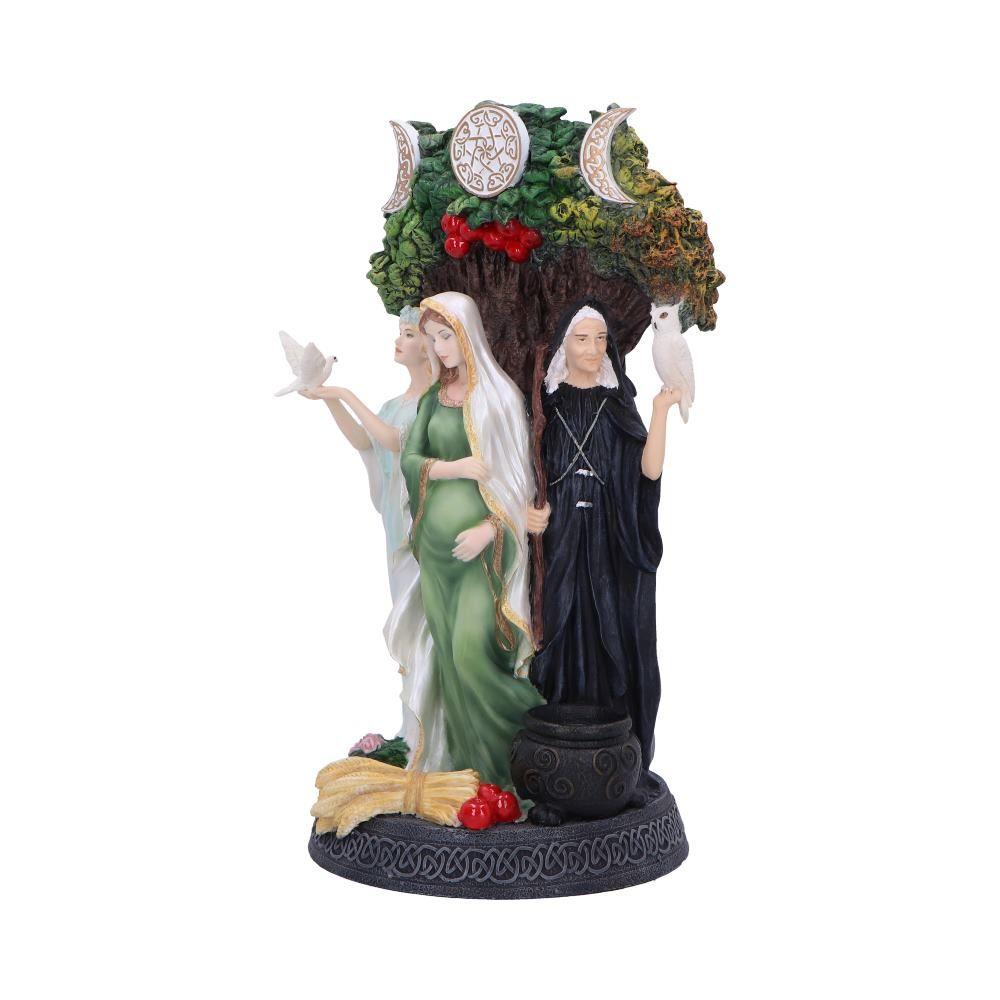 Maiden, Mother, Crone Painted Triple Goddess Figurine 26cm Wiccan Pagan Decor