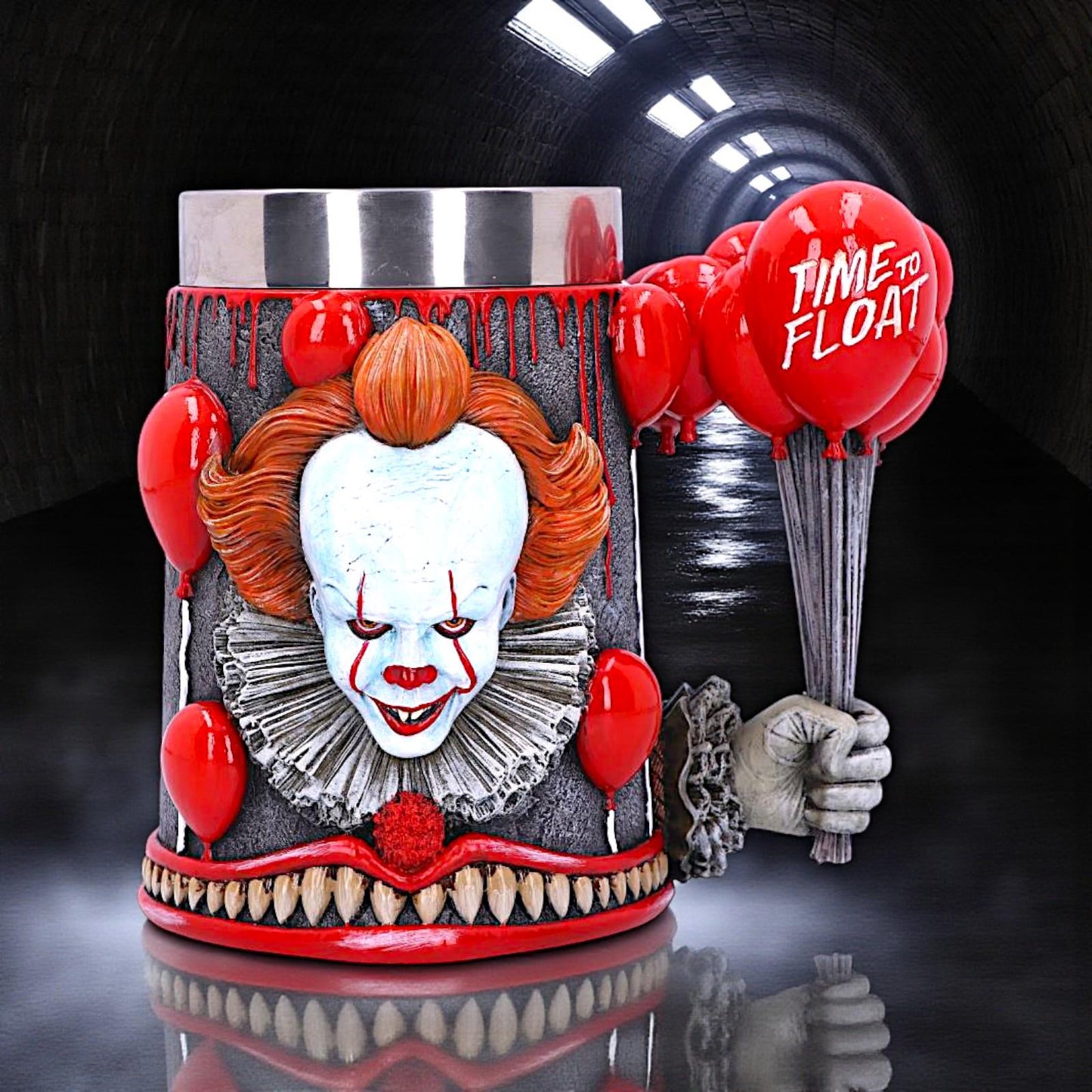 Official IT Pennywise Tankard Time to Float Mug Horror Film Collectible Drinkware